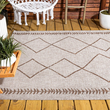 Derya Tribal Diamond Trellis Indoor/outdoor Area Rug